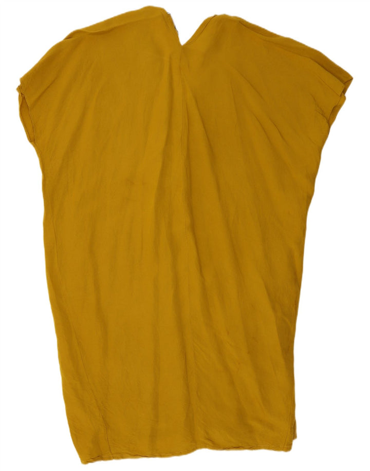 Zara Γυναικείο Υπερμεγέθη τουνίκ Φόρεμα UK 18 XL Κίτρινο
