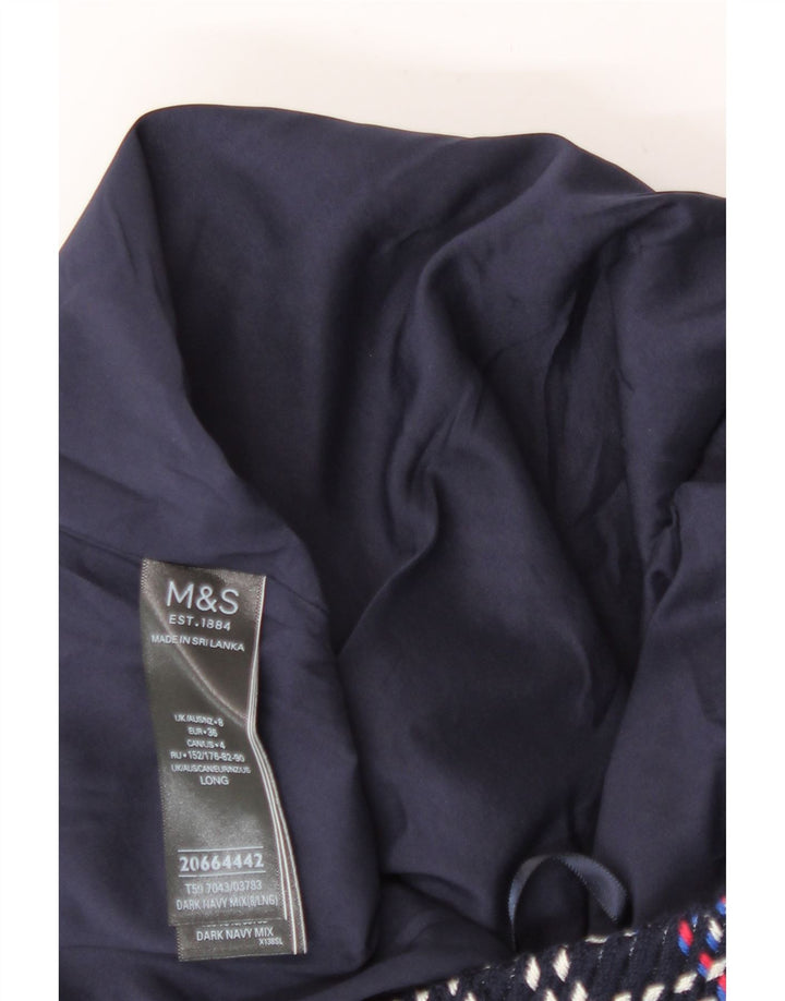 Marks & Spencer Γυναικεία ίσια φούστα UK 8 Small W28 Πολύχρωμη επιταγή