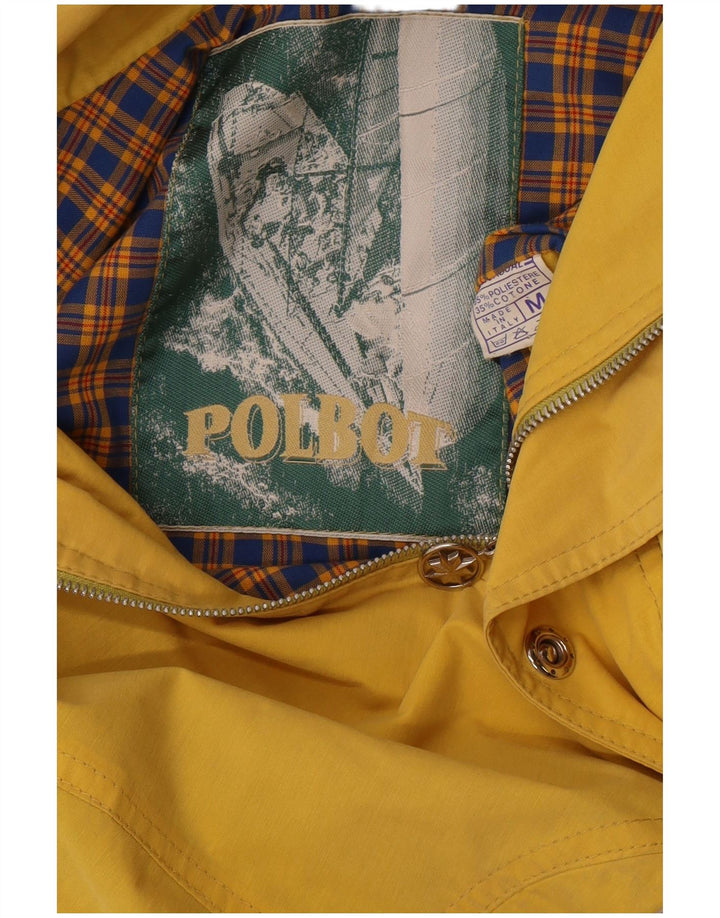 Polbot Ανδρικό μπουφάν βροχής με κουκούλα UK 38 Medium Yellow Polyester