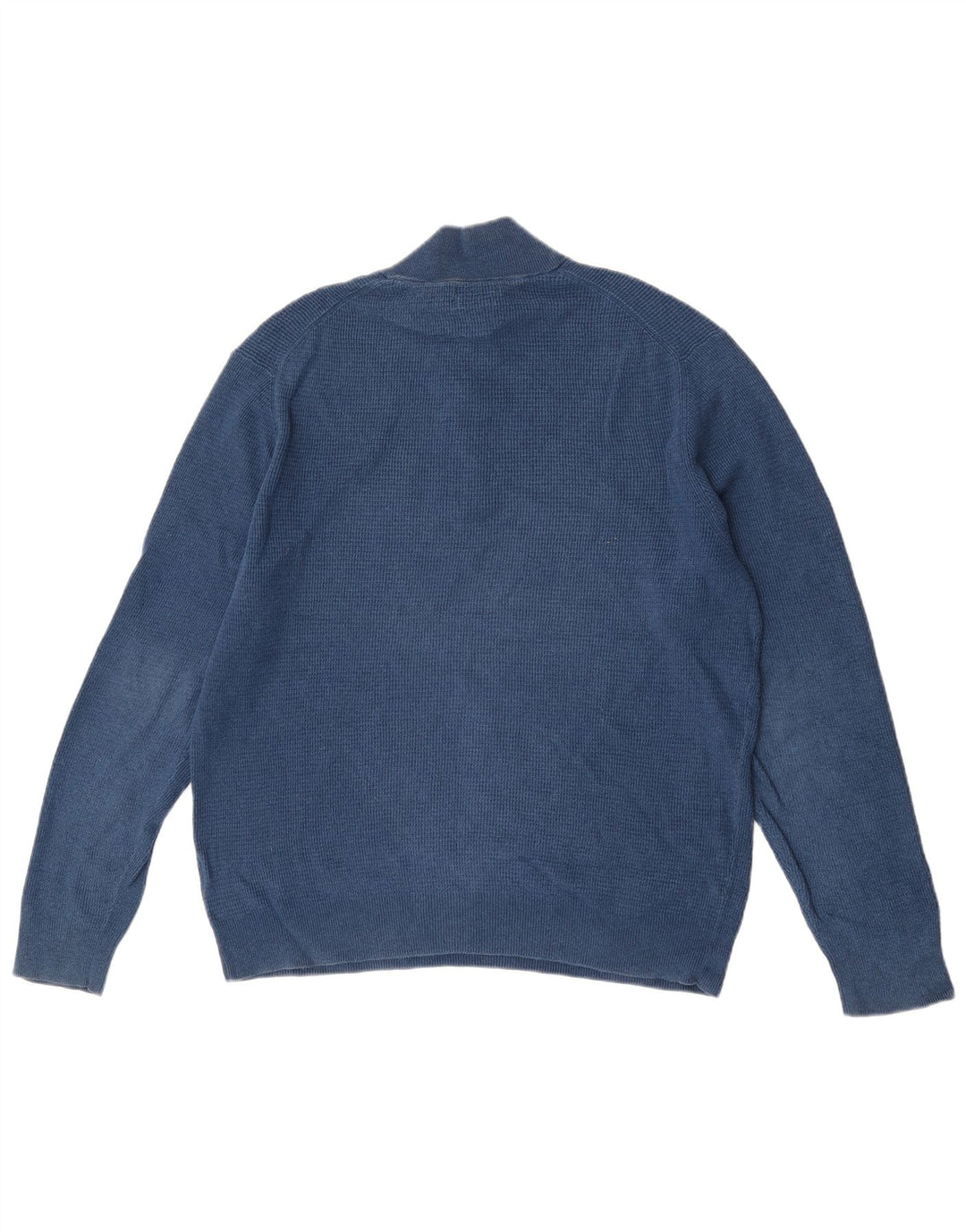 Ανδρικό πουλόβερ με φερμουάρ Massimo Dutti XL Μπλε
