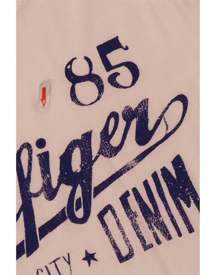 Ανδρικό γραφικό T-Shirt Tommy Hilfiger Top 2XL Λευκό