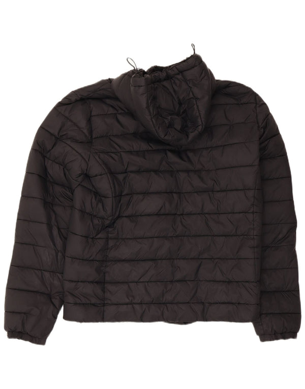 Ανδρικό μπουφάν με κουκούλα Superdry UK 40 μεγάλο μαύρο νάιλον