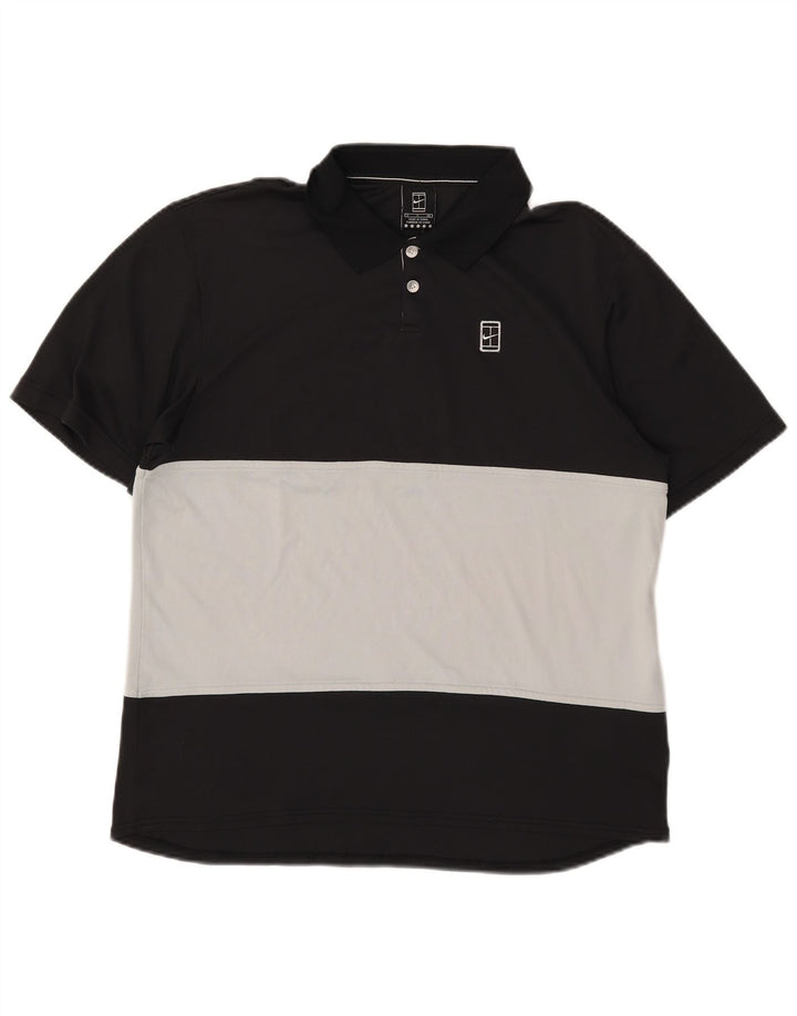 Ανδρικό μπλουζάκι Nike Polo Small Black Colourblock Polyester
