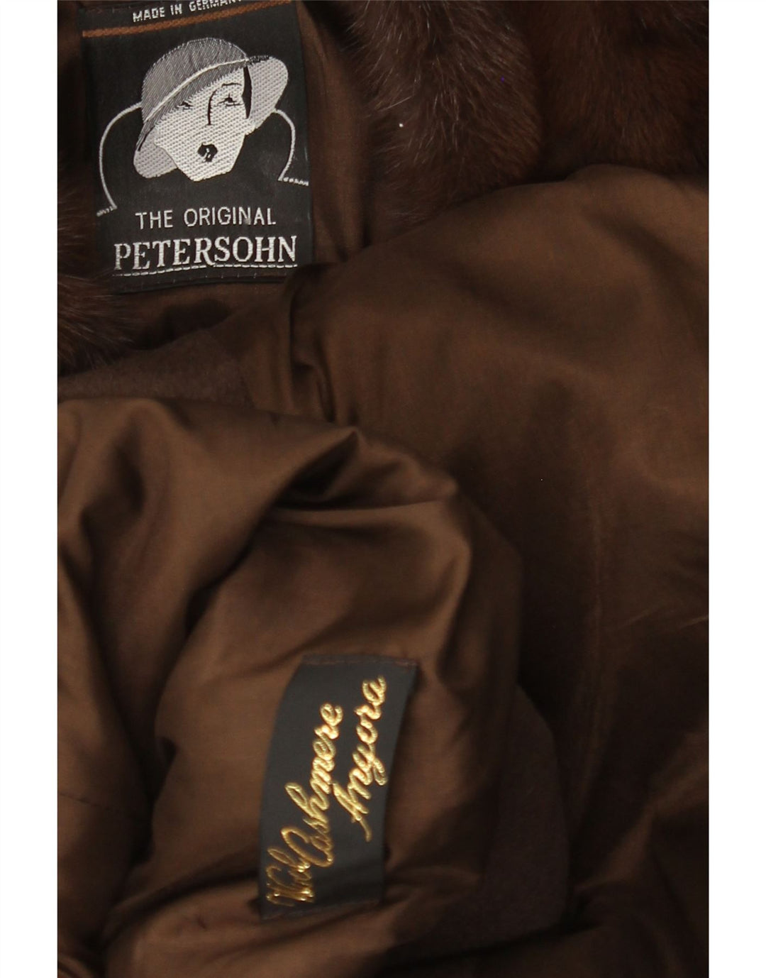 VINTAGE Γυναικείο Oversized Πανωφόρι UK 14 Large Khaki Wool