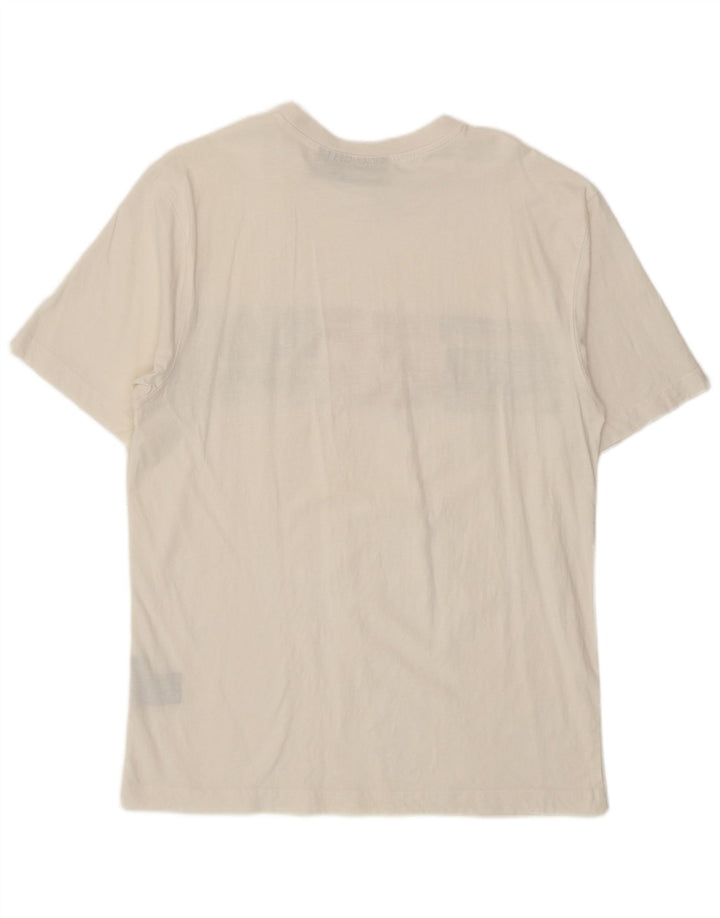 Ανδρικό γραφικό T-Shirt Fila Top Μεσαίο λευκό βαμβακερό