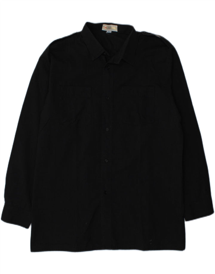 EXCLUSIVE Mens Shirt Size 41 Large Black Vintage Exclusive and Second-Hand Exclusive from Messina Hembry 