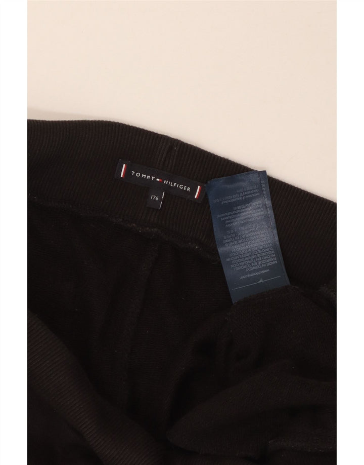 TOMMY HILFIGER Boys Graphic αθλητική φόρμα παντελόνι Joggers 15-16 ετών Μαύρο