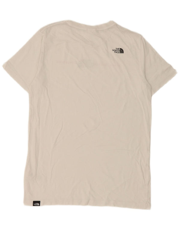 The North Face Boys Graphic T-Shirt Top 14-15 Years XL White Cotton