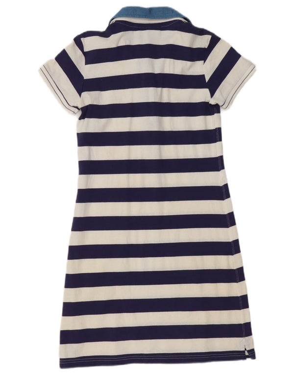 CHAMPION Γυναικείο φόρεμα πόλο Heritage UK 10 Small Navy Blue ριγέ