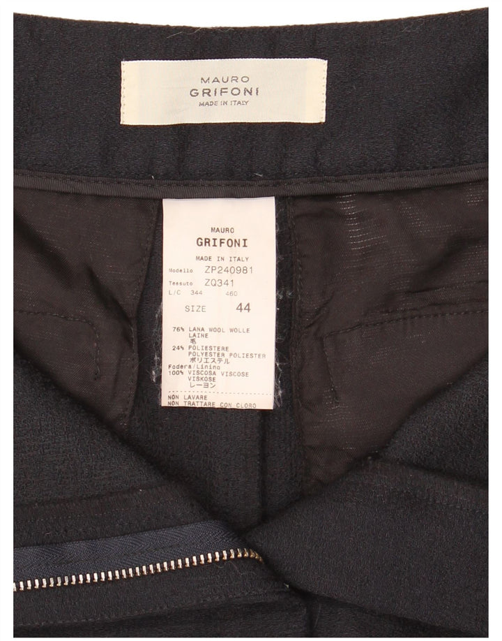 Mauro Grifoni Γυναικεία Μίνι Φούστα IT 44 Medium W30 Navy Blue Wool