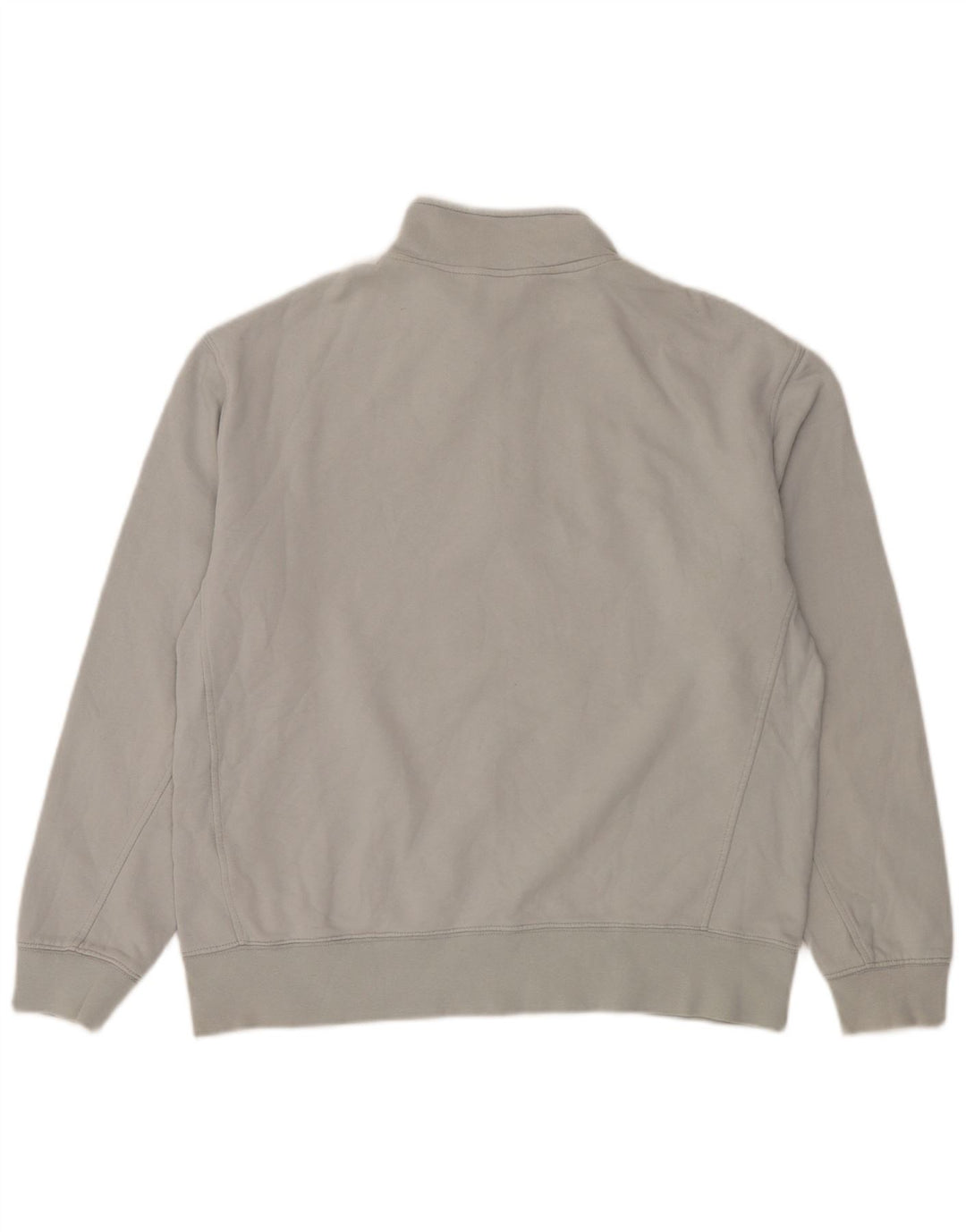 Zara γυναικεία φούτερ με φερμουάρ με λαιμόκοψη Jumper UK 14 Μεσαίο βαμβακερό γκρι