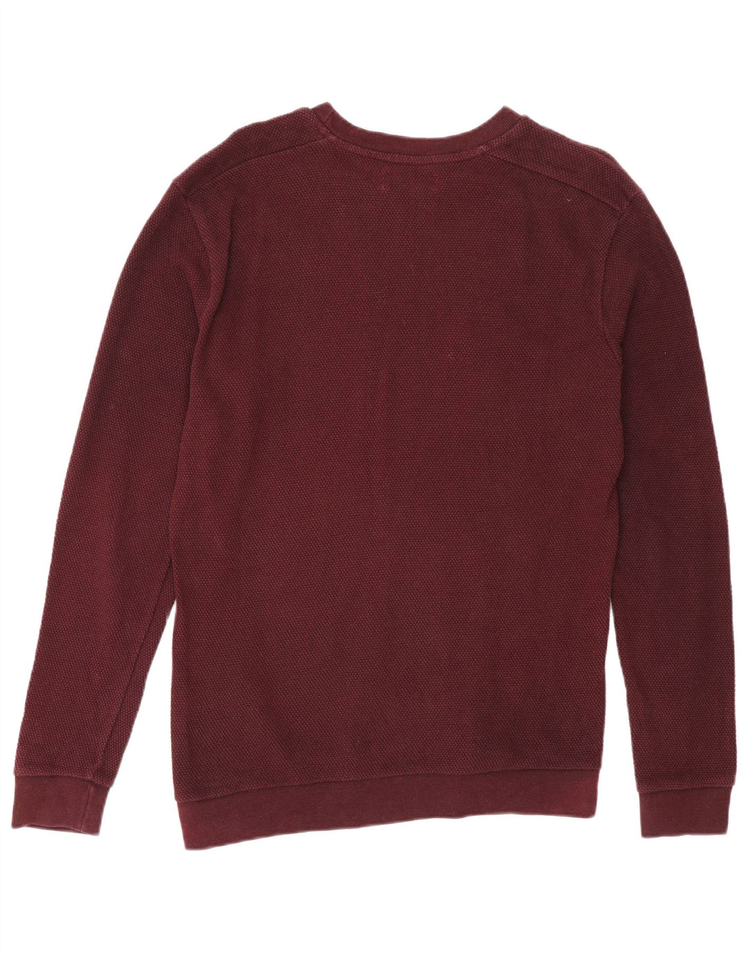 Ανδρικό φούτερ Zara Jumper από μεσαίο βαμβακερό μπορντό