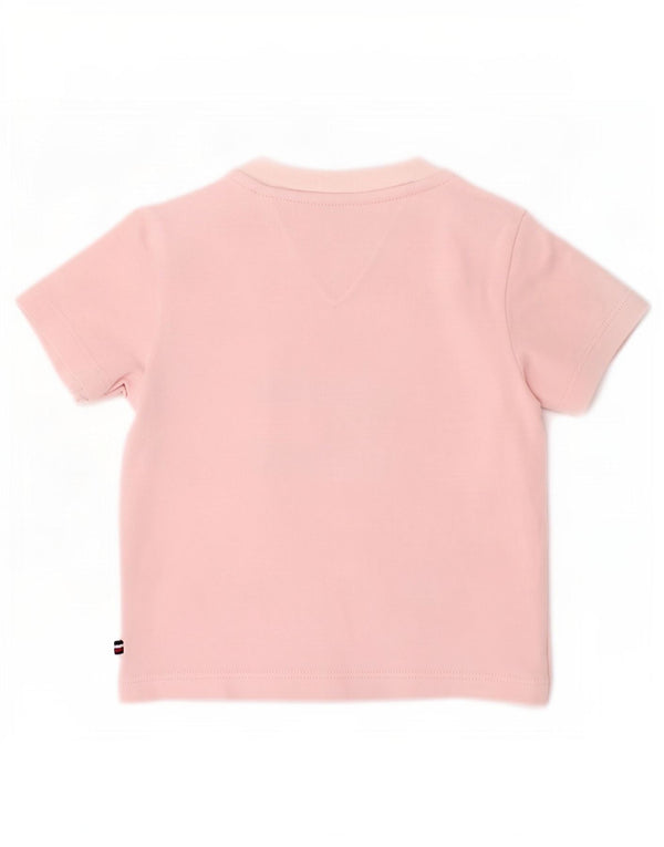 Tommy Hilfiger Baby Girls Graphic T-shirt Top 0-3 μηνών Ροζ βαμβακερό