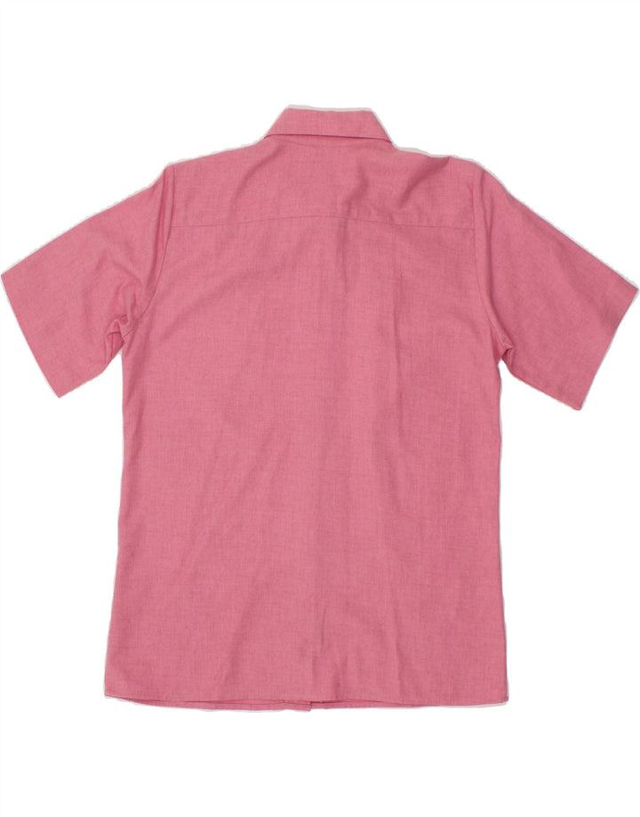VINTAGE Womens Short Sleeve Shirt US 8 Medium Pink Cotton Vintage Vintage and Second-Hand Vintage from Messina Hembry 