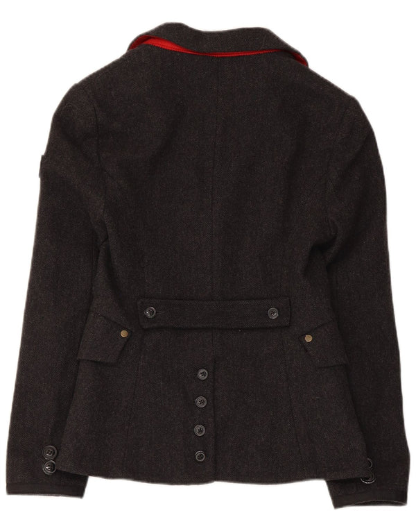 Superdry γυναικείο μπουφάν blazer UK 6 XS γκρι μαλλί