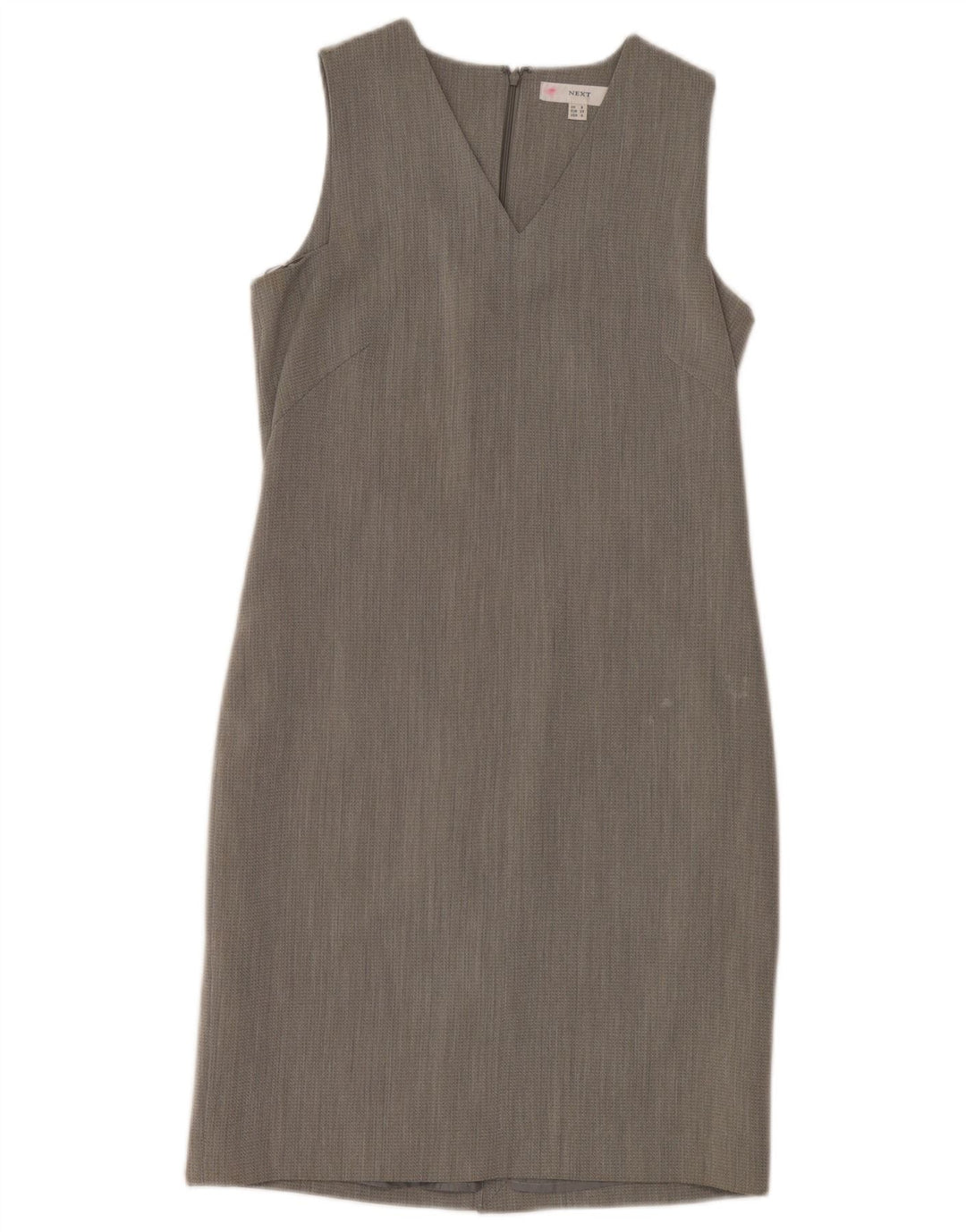 Επόμενο Γυναικείο Αμάνικο Φόρεμα UK 8 Small Grey Cupro