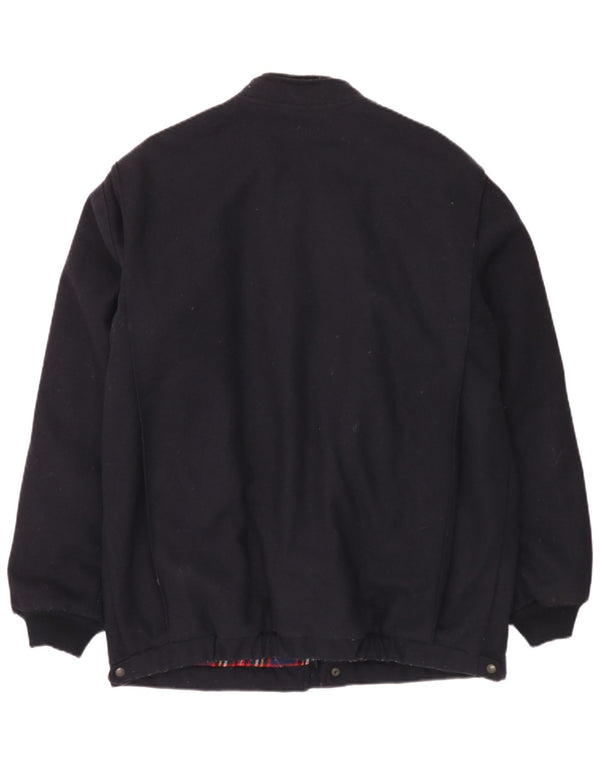 Ανδρικό παλτό Wrangler Windbreaker UK 42 XL Navy Blue Wool