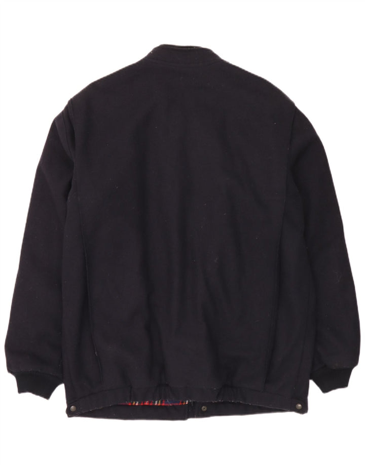 Ανδρικό παλτό Wrangler Windbreaker UK 42 XL Navy Blue Wool