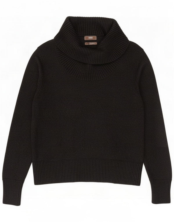 Marks & Spencer Γυναικείο πουλόβερ με ρολό λαιμόκοψη UK 22 3XL Γκρι βαμβακερό