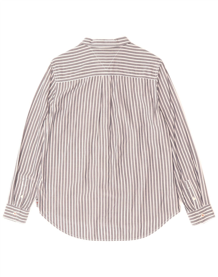 Γυναικείο πουκάμισο Tommy Hilfiger UK 14 Μεσαίο γκρι ριγέ βαμβακερό