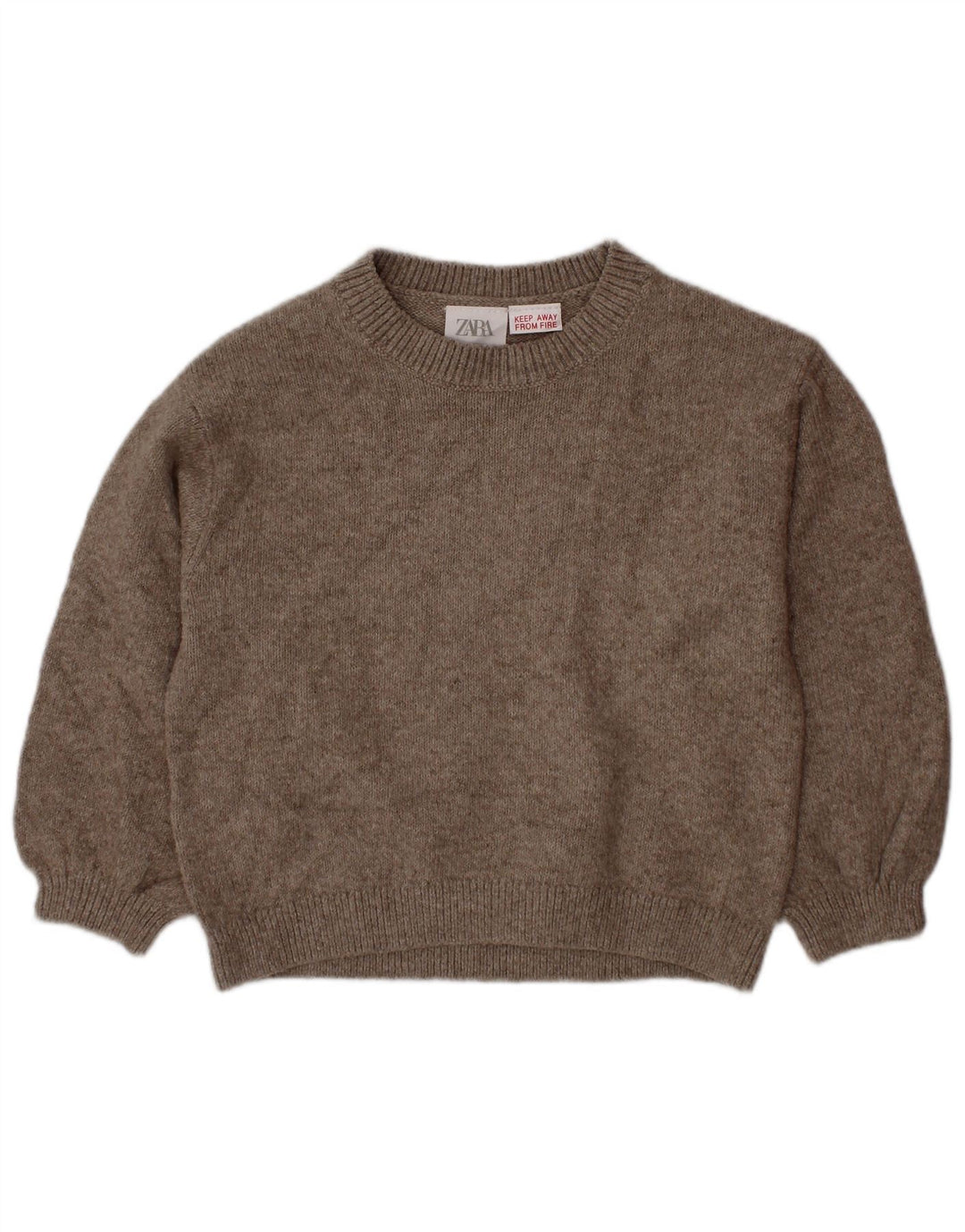 Πουλόβερ ZARA Girls Crew Neck Jumper 2-3 Years Grey