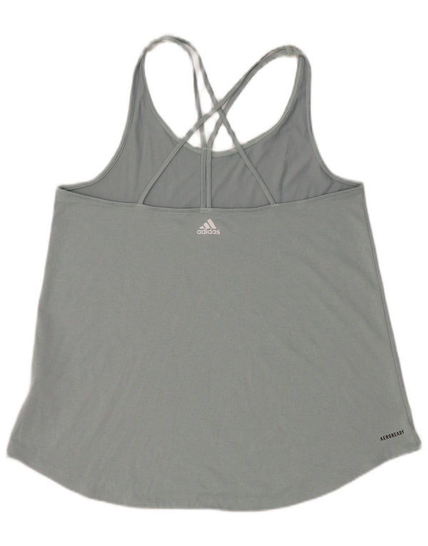 Adidas Γυναικείο Aeroready Vest Top UK 14 Large Grey Polyester