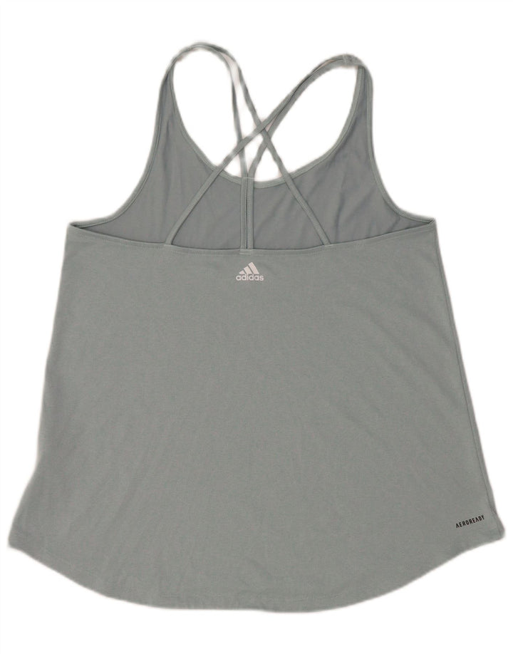 Adidas Γυναικείο Aeroready Vest Top UK 14 Large Grey Polyester