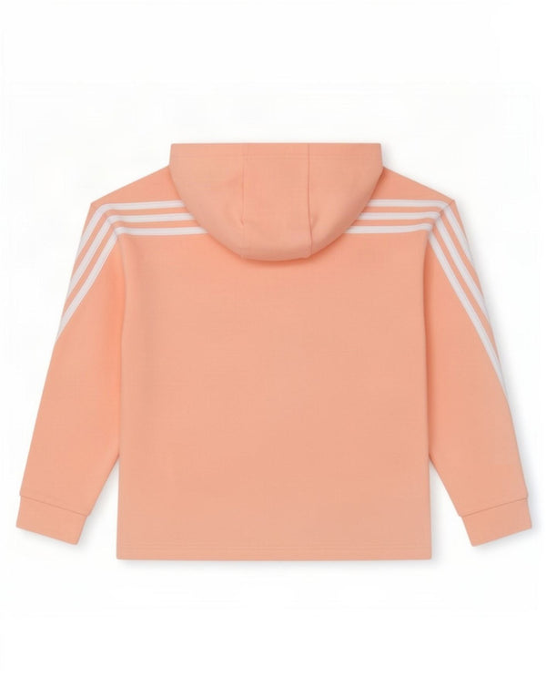Adidas Boys Zip Hoodie πουλόβερ 13-14 ετών Ροζ βαμβακερό