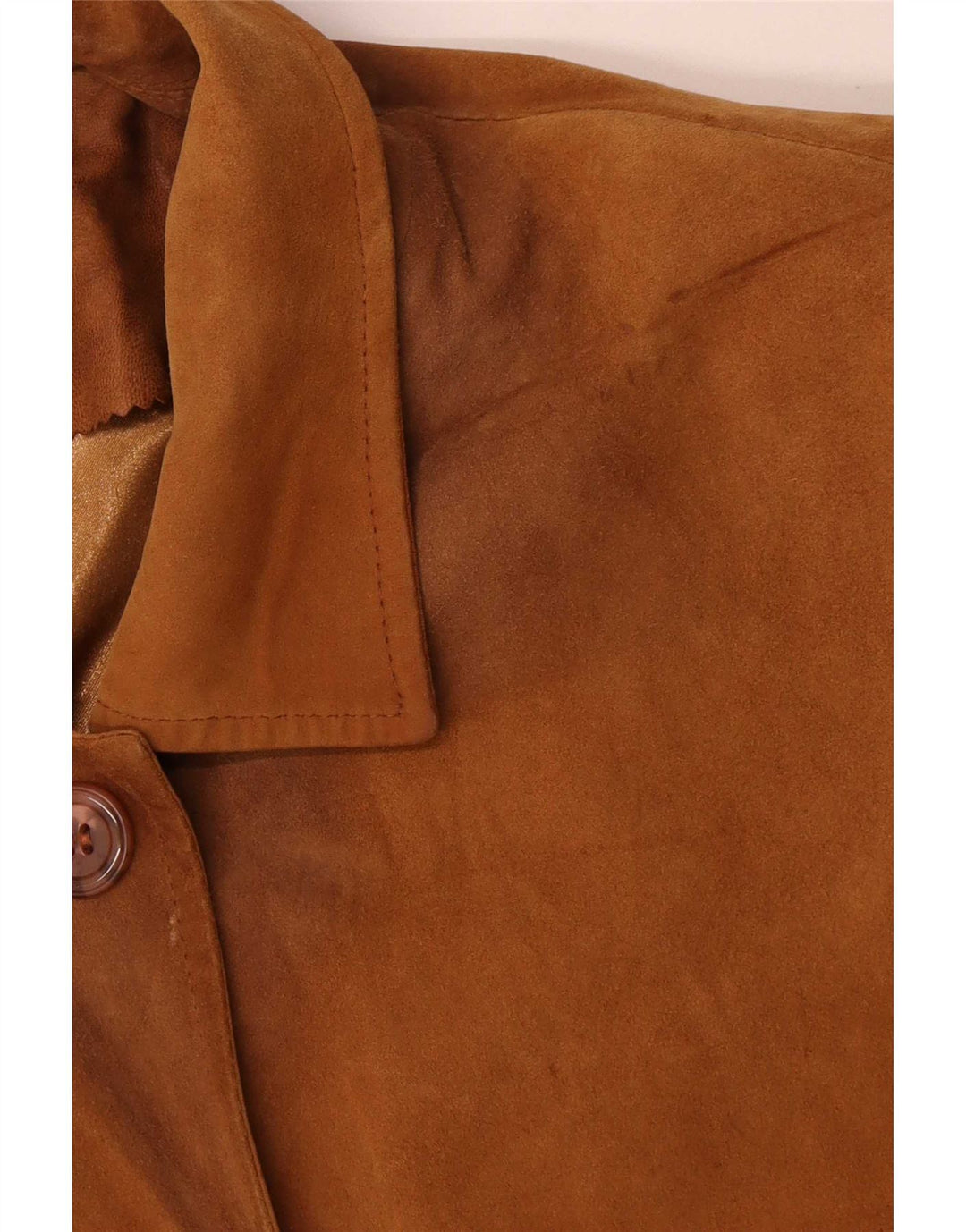 Vintage Γυναικείο Oversized Δερμάτινο Παλτό UK 20 2XL Καφέ Δέρμα