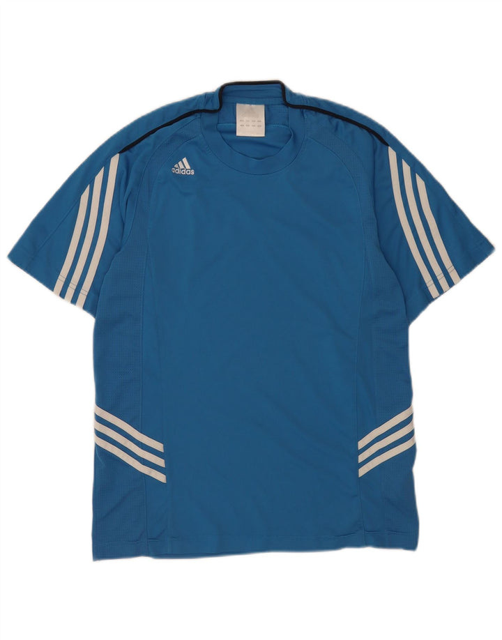 Ανδρικό T-Shirt Adidas Top Small Blue Colourblock Polyester