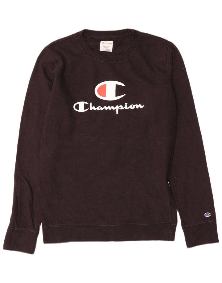 Champion Boys Graphic Φούτερ Jumper 15-16 ετών 2XL Μαύρο
