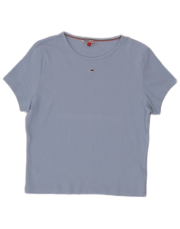 Tommy Hilfiger Γυναικείο T-Shirt Top UK 18 XL Blue Cotton
