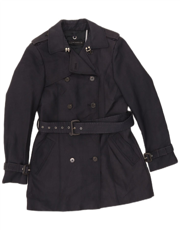 Zara Γυναικεία καμπαρντίνα UK 12 Medium Navy Blue