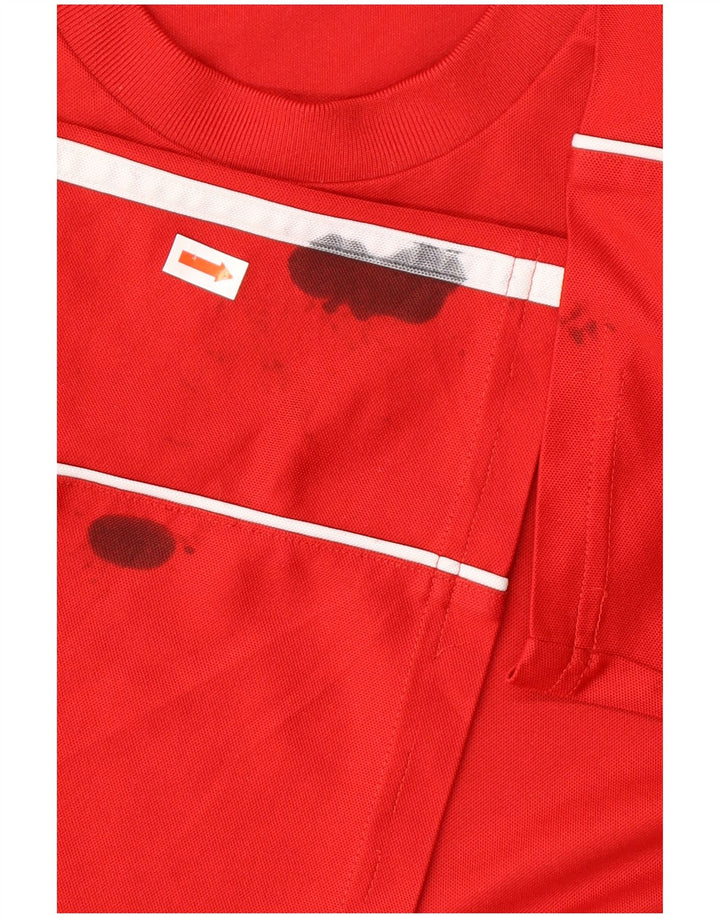 Ανδρικό γραφικό T-Shirt ADIDAS Climalite Top XL Red Polyester