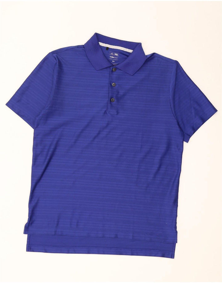 Ανδρικό πουκάμισο Adidas Climacool Polo με μεσαίο μπλε ρίγες πολυεστέρας