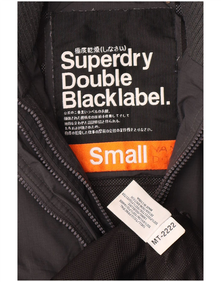 Superdry Γυναικείο μπουφάν βροχής UK 10 Small Grey Nylon