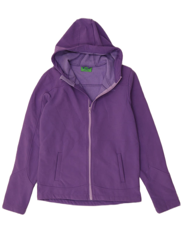 Mountain Warehouse Girls Zip Hoodie πουλόβερ 12-13 ετών Μωβ πολυεστέρας