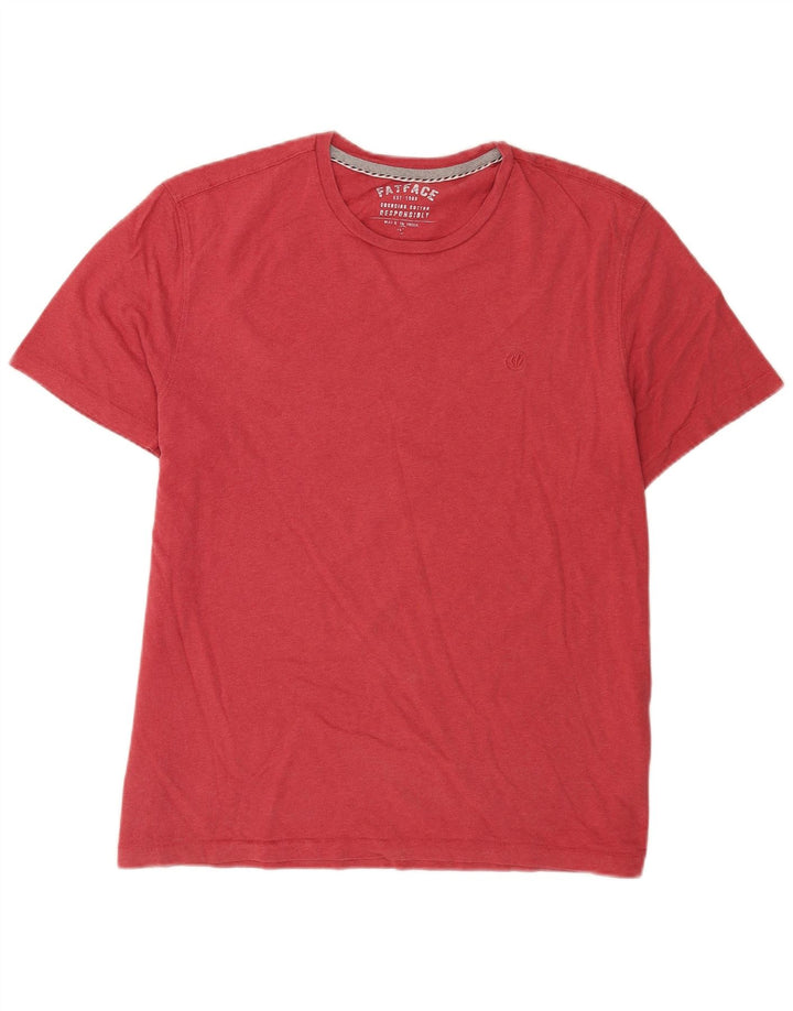 Ανδρικό T-Shirt Fat Face Top μεγάλο ροζ βαμβακερό