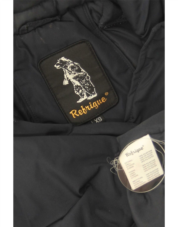 Refrigue Γυναικείο μπουφάν Parka με κουκούλα UK 6 XS Navy Blue Polyester