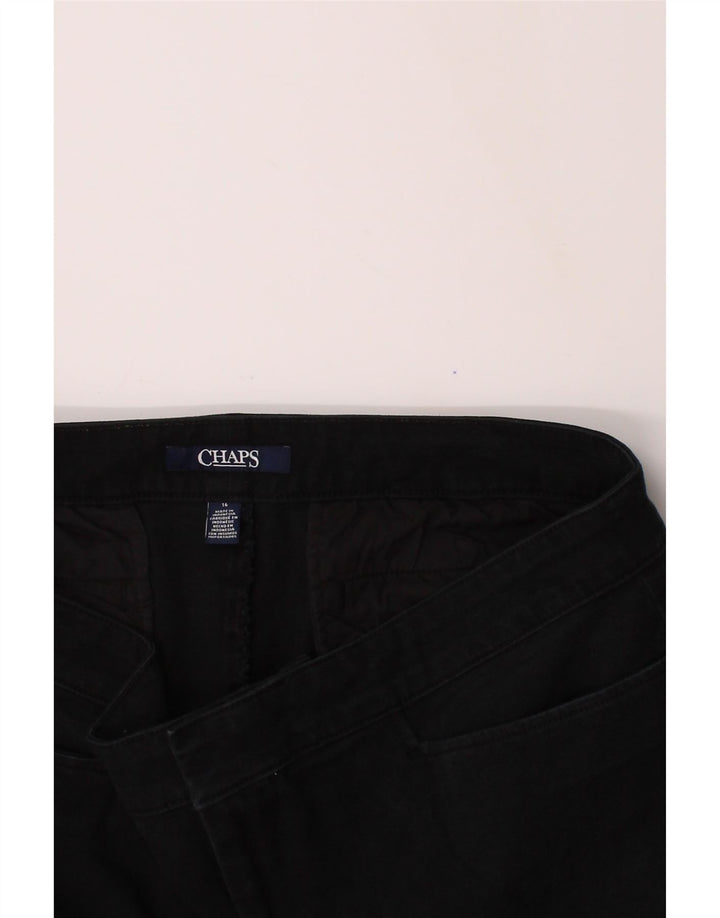 CHAPS Womens Capri Jeans US 16 2XL W34 L20 Black Cotton Vintage Chaps and Second-Hand Chaps from Messina Hembry 