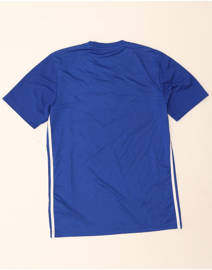 Ανδρικό γραφικό T-shirt Adidas Aeroready Slim Fit Top μεσαίο μπλε πολυεστέρας