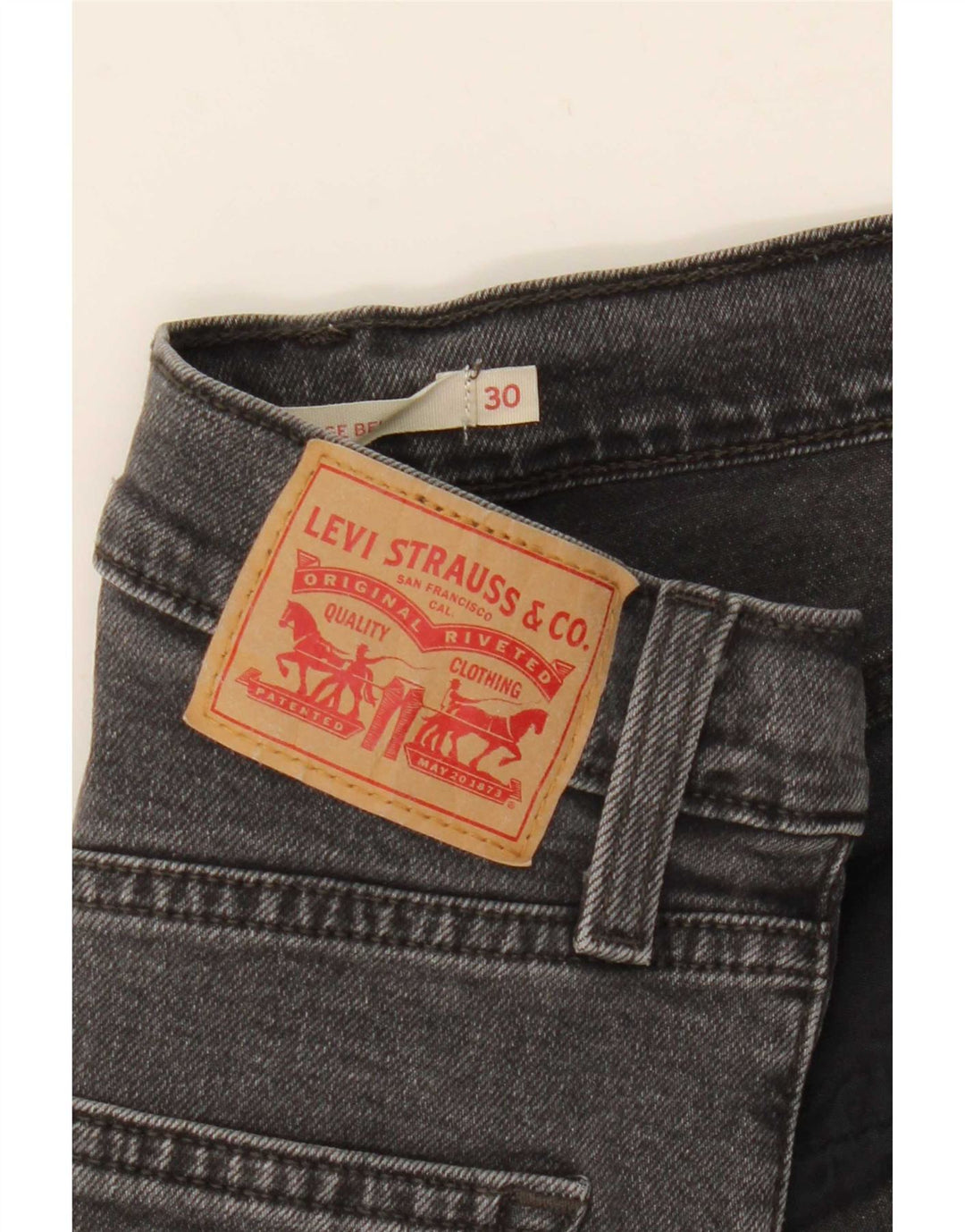 Γυναικείο τζιν Levi's Ribcage ψηλόμεσο τζιν W30 L28 γκρι