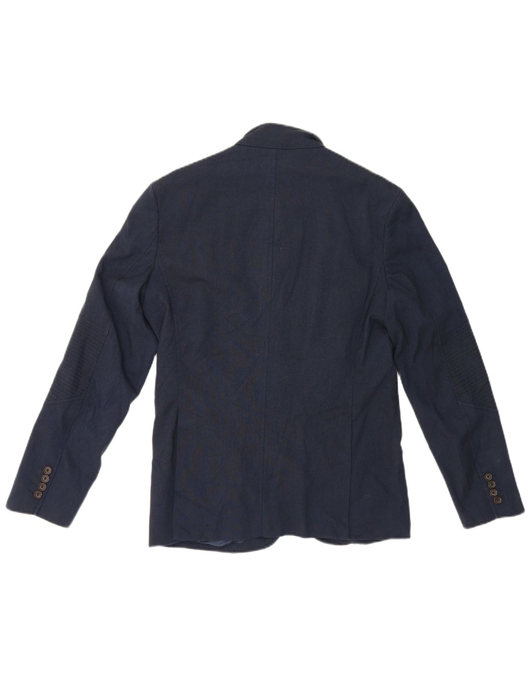 Zara Ανδρικό μπλέιζερ με 4 κουμπιά μπουφάν UK 40 Large Navy Blue Polyester