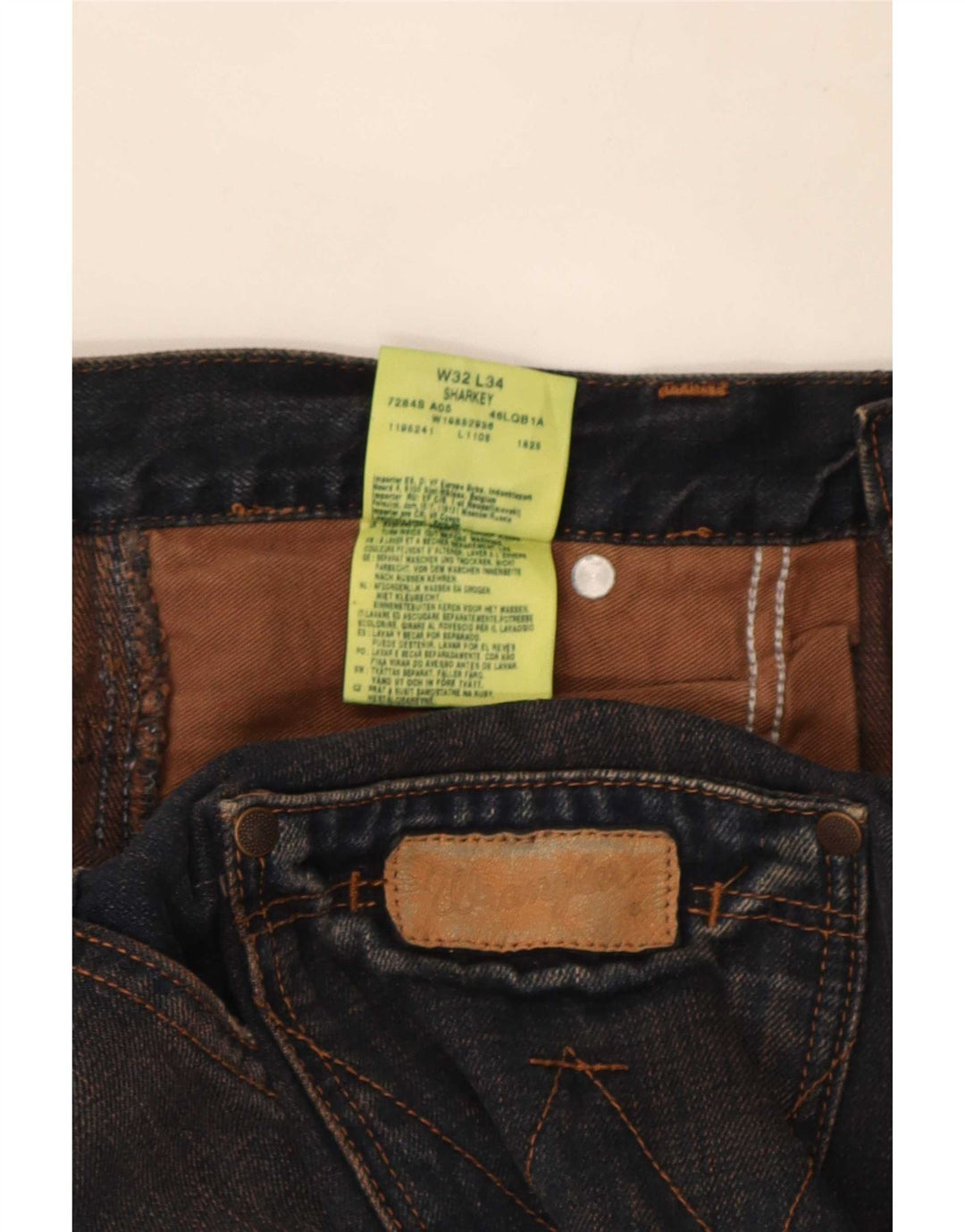 Ανδρικό τζιν Wrangler Sharkey Bootcut W32 L34 Navy Blue Cotton