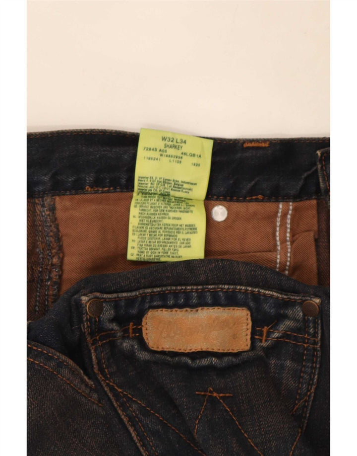 Ανδρικό τζιν Wrangler Sharkey Bootcut W32 L34 Navy Blue Cotton