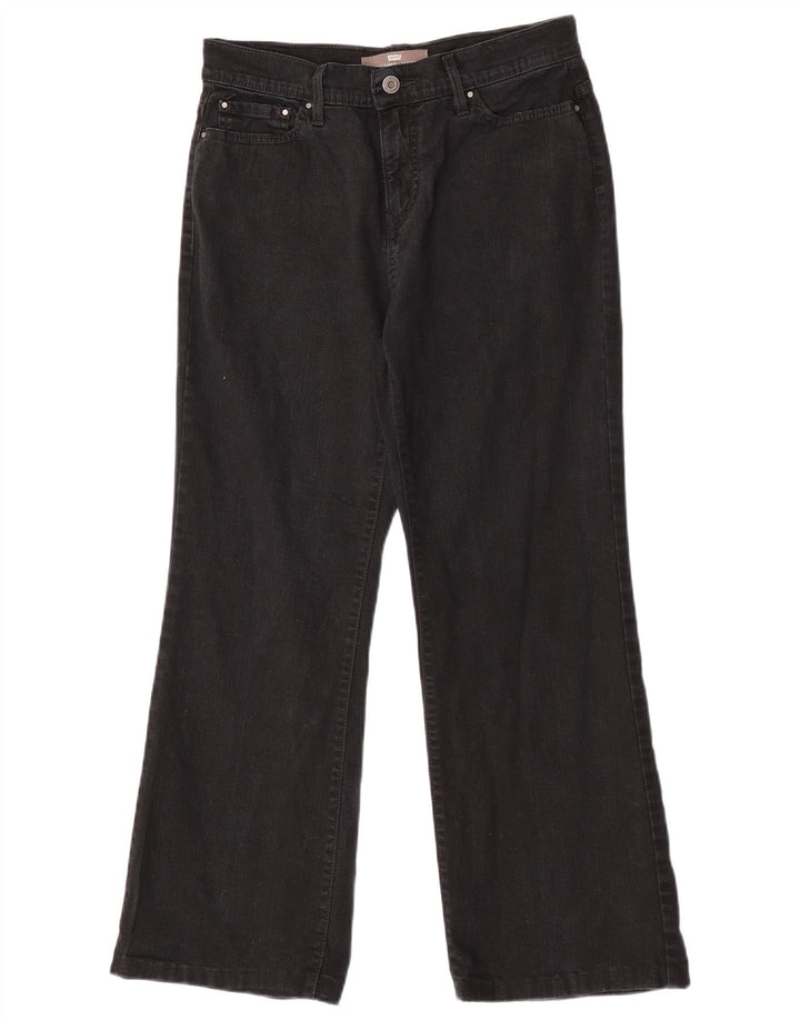 Levi's Womens 512 Bootcut Jeans Αδυνατίσματος US 8 Medium W27 L28 μαύρο βαμβακερό