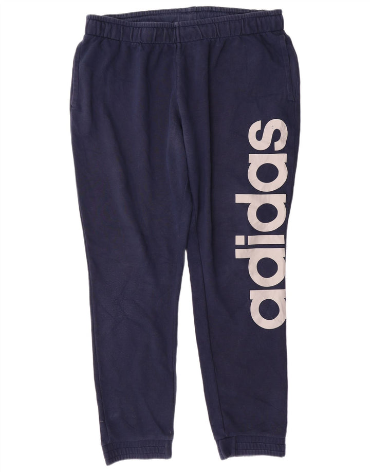 ADIDAS Ανδρικές φόρμες Climalite Graphic Παντελόνια Joggers 2XL Navy Blue