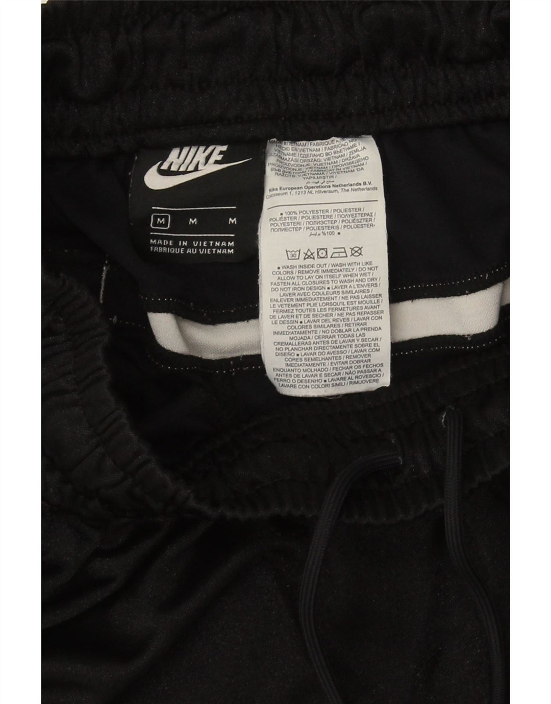Ανδρικά γραφικά αθλητικά σορτς Nike μεσαίου μαύρου χρώματος πολυεστέρα