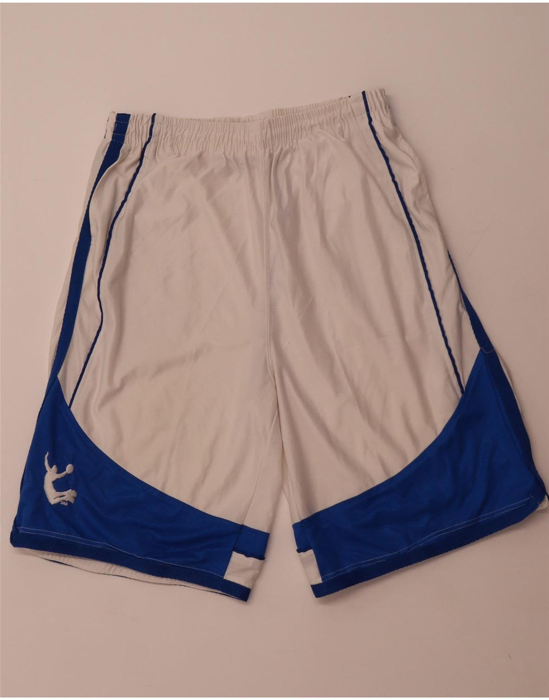 Ανδρικό αθλητικό σορτς STEVE & BARYY'S Μεγάλο λευκό χρώμα πολυεστέρα