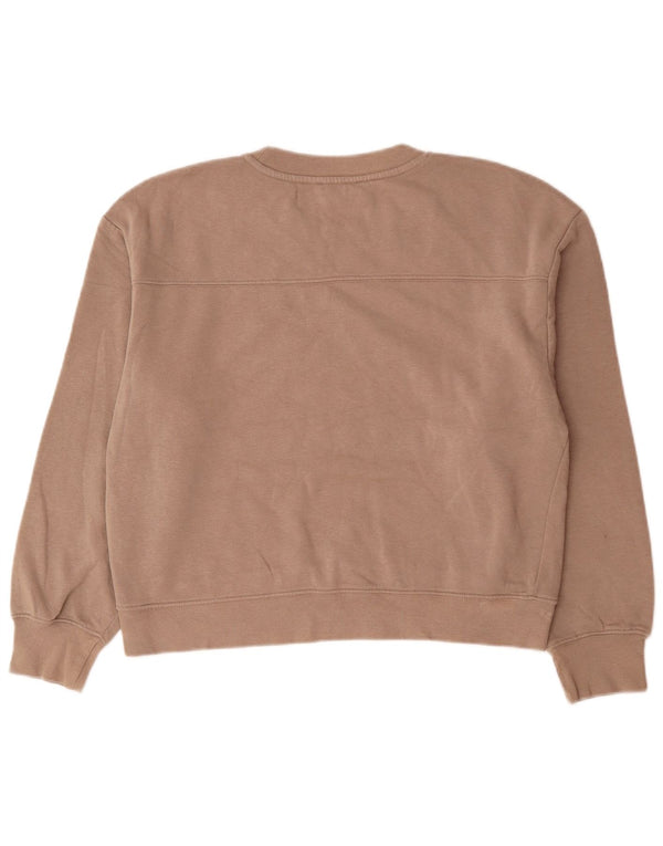 Zara Γυναικείο Φούτερ Jumper UK 16 Large Beige Βαμβακερό